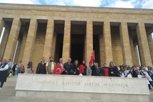ANKARA 05.10.2023 Sanat Köprüleri Anıtkabir Ziyareti Etkinliği