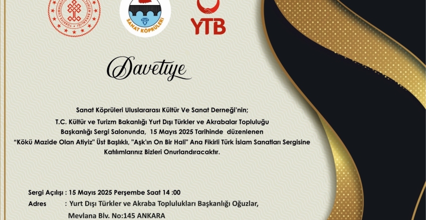 15 MAYIS'TA BAŞLAYACAK OLAN ETKİNLİĞİMİZE DAVETLİSİNİZ...