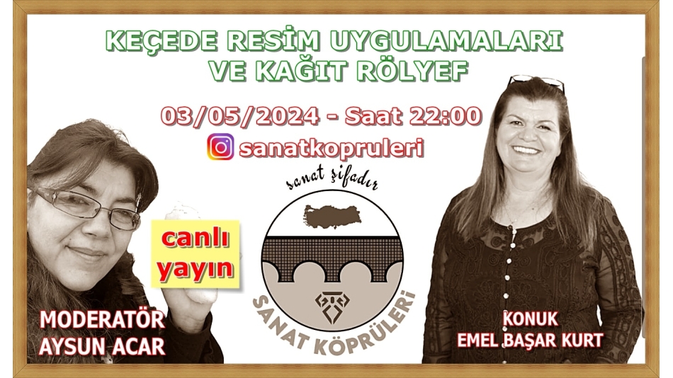 5 Mayıs 2024'te Sanat Köprüleri Instagram Canlı Yayınında Buluşalım!